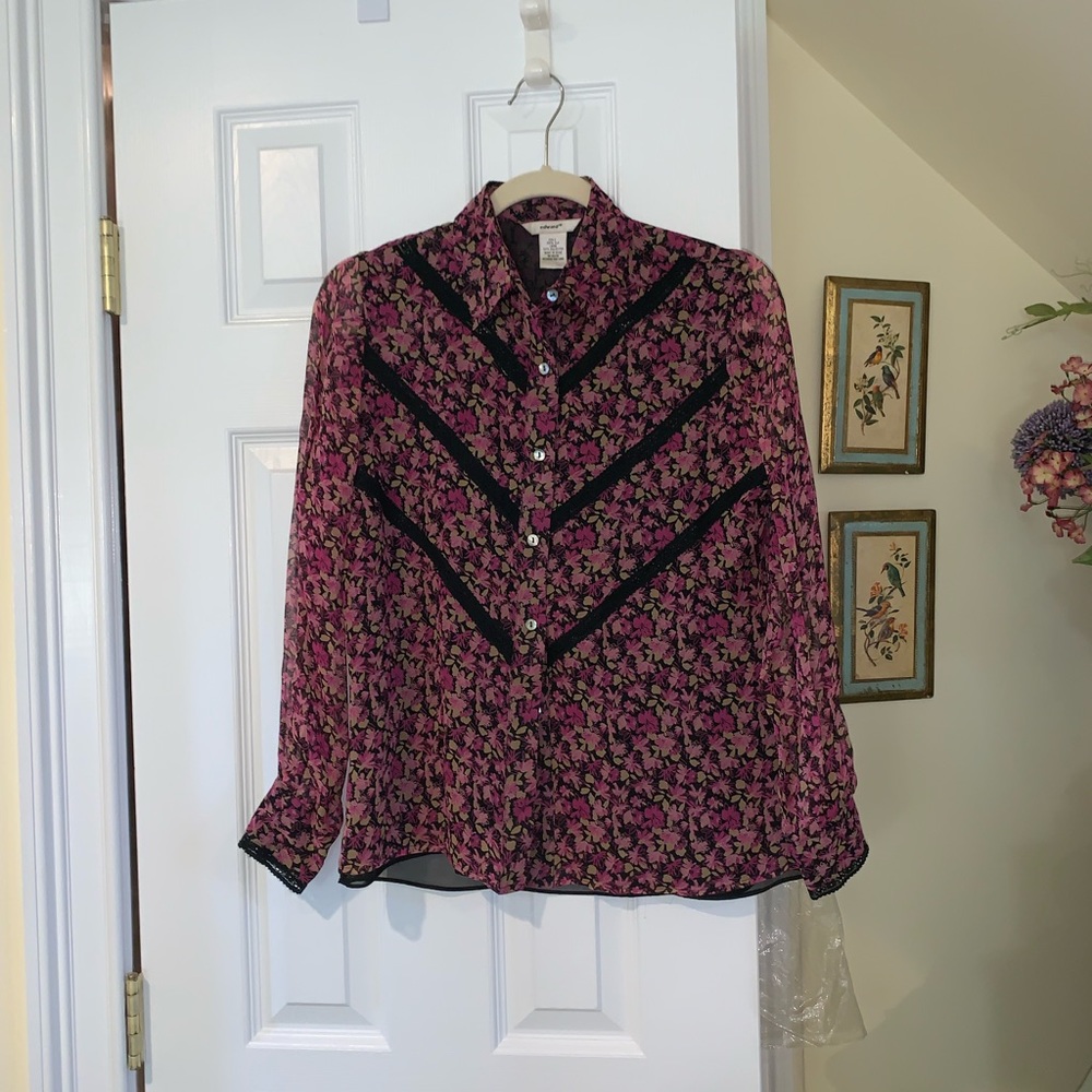 100% silk blouse with lining